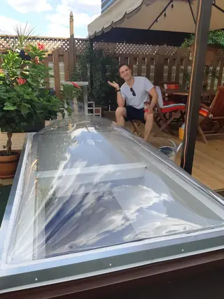 Acrylic skylight